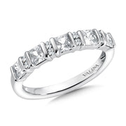 14K White Gold Princess-Cut Diamond Anniversary Band