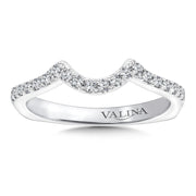 14K White Gold Oval Halo Infinity Engagement Ring Matching Wedding Band