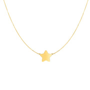 14K Yellow Gold Star Necklace