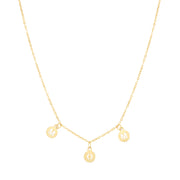 14K Yellow Gold "Mom" Necklace