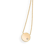 14K Yellow Gold SOHO Disc Diamond Necklace