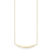 14K Yellow Gold Crescent Bar Necklace