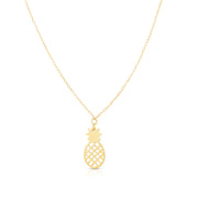 14K Yellow Gold Pineapple Necklace