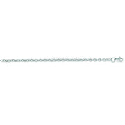 14K White Gold 2.9mm Lite Forsantina Chain Necklace