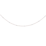 14K Rose Gold .25 Carat Diamonds by the Yard Necklace