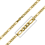 6mm Gold Plated Figaro Chain Necklace